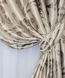 Комплект штор из ткани блэкаут коллекция "Лилия" цвет бежевый 074ш (Б) Фото 4