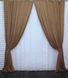 Комплект готовых штор из мультивельвета, коллекция "HAVANA" цвет горчичный 493ш Фото 4