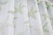Тюль з шифону з великим принтом колір білий з салатовим 1333т Фото 7