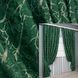 Комплект (2шт 1,5х2,7м) штор лен мрамор, коллекция "Royal Touch" цвет зеленый 2002ш 33-0970 Фото 1