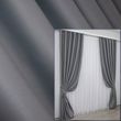 Комплект штор из ткани блэкаут, коллекция "Bagema Rvs" цвет темно-серый 1241ш