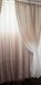 Тюль растяжка "Омбре" на батисте (под лён) с утяжелителем, цвет коричневый с белым 510т Фото 2