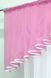 Кухонный комплект "Аннет" (170х170см) шторки с ламбрекеном цвет белый с розовым 087к 52-0569 Фото 5