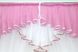Кухонный комплект "Аннет" (170х170см) шторки с ламбрекеном цвет белый с розовым 087к 52-0569 Фото 4