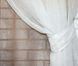 Тюль растяжка "Омбре" на батисте (под лён) с утяжелителем, цвет коричневый с белым 510т Фото 4