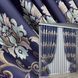 Уцінка! Комплект (2шт 1,5х2,7м) штор з вишивкою гладдю, колір синій 2053ш 38-337