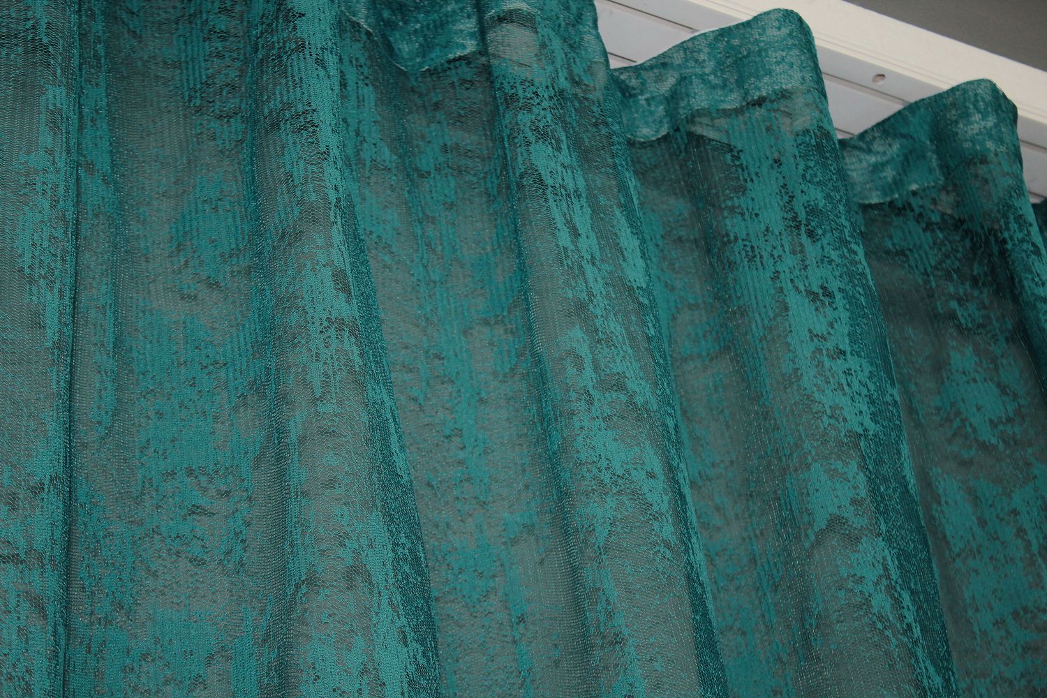 Тюль жаккард, коллекция "Мрамор" цвет бирюзовый 1409т, Тюль на метраж, Нужную Вам ширину указывайте при покупке. (Ширина набирается по длине рулона.), 2,8 м.