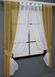 Кухонный комплект (265х170см) шторки с подвязками цвет янтарный с белым 017к 50-015 Фото 2
