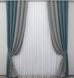 Комбинированные шторы микровелюр SPARTA цвет серый с серо-голубым 014дк (966-965ш) Фото 2