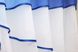 Кухонные шторы (270х170см) с ламбрекеном, на карниз 1-1,5м цвет белый с синим 091к 59-527 Фото 5