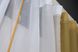 Кухонный комплект (265х170см) шторки с подвязками цвет янтарный с белым 017к 50-015 Фото 4