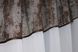 Кухонный комплект (280х170см) шторки с ламбрекеном и подхватами цвет белый с коричневым 084к 52-0849 Фото 5