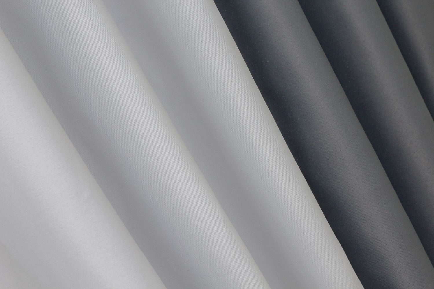 Комбіновані (2шт 1,5х2,7м) штори блекаут колір графітовий з світло-сірим 014дк (1009-826ш) 10-584
