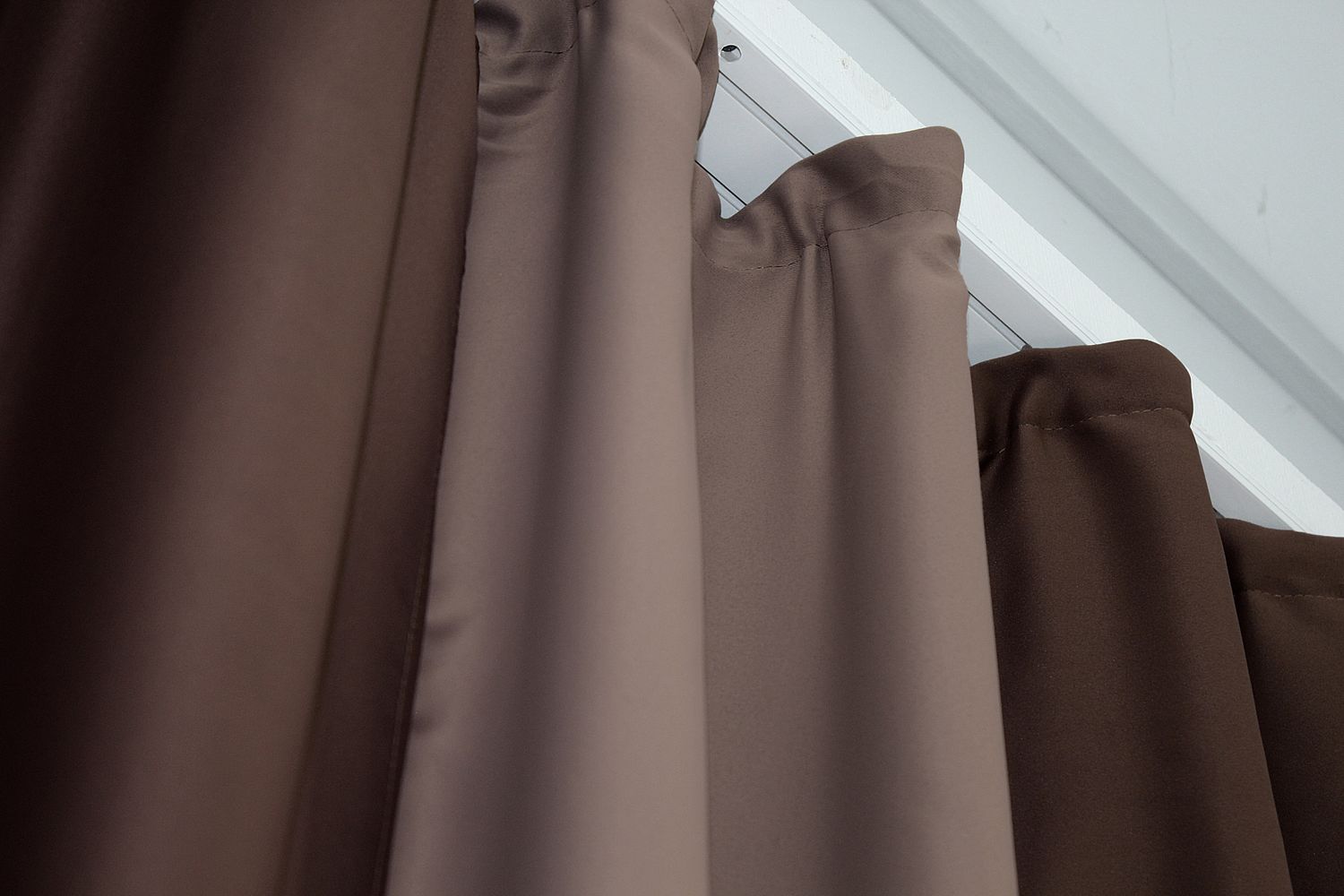 Комбинированные (2шт 1,5х2,7м) шторы, блэкаут цвет коричневый с пудровым 16дк (957-1121-957ш) 10-655