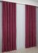 Комплект готових штор із тканини льон рогожка колекція "Савана" колір бордовий 571ш Фото 5