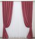 Комплект штор из жаккардовой ткани коллекция "Ибица" цвет темно-малиновый 1156ш Фото 2