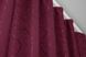 Комплект готових штор із тканини льон рогожка колекція "Савана" колір бордовий 571ш Фото 6