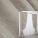 Комплект готових штор, льон мармур, колекція "Pavliani" колір сіро-бежевий 1177ш Фото 1