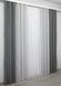 Комбіновані штори з тканини льон колір сірий з світло-сірим 014дк (108-1016ш) Фото 4