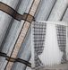 Комплект готовых штор из ткани жатка цвет серый с коричневым 945ш Фото 1