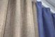 Комбинированные шторы, лен "Лен Мешковина" цвет синий с капучино 014дк (673-773ш Фото 6