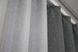 Комбіновані штори з тканини льон колір сірий з світло-сірим 014дк (108-1016ш) Фото 5