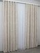 Комплект штор із тканини льон рогожка, колекція "Корона Марія" колір світло-сірий 669ш Фото 5