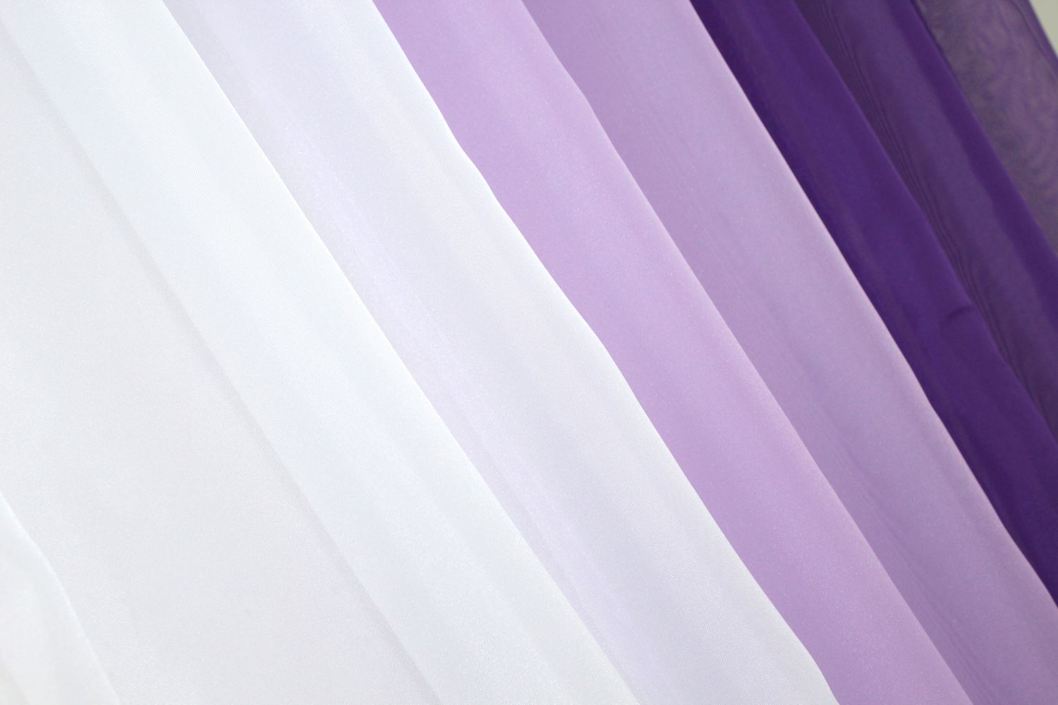 Кухонные шторы (400х170см) на карниз 1,5-2м цвет фиолетовый с сиреневым и белым 054к 50-571