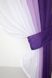 Кухонные шторы (400х170см) на карниз 1,5-2м цвет фиолетовый с сиреневым и белым 054к 50-571 Фото 3