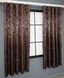 Комплект штор из ткани жаккард коллекция "Вензель" цвет коричневый 092ш Фото 4