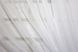 Готовый комплект декоративных штор из шифона цвет белый 006дк  Фото 4