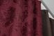 Комбинированные шторы из ткани лен-блэкаут цвет венге с бордовым 014дк (291-1246ш) Фото 6