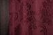 Комбинированные шторы из ткани лен-блэкаут цвет венге с бордовым 014дк (291-1246ш) Фото 9