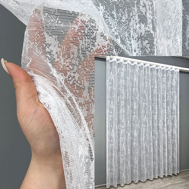 Модный жаккардовый тюль мрамор 2026 VR Textil